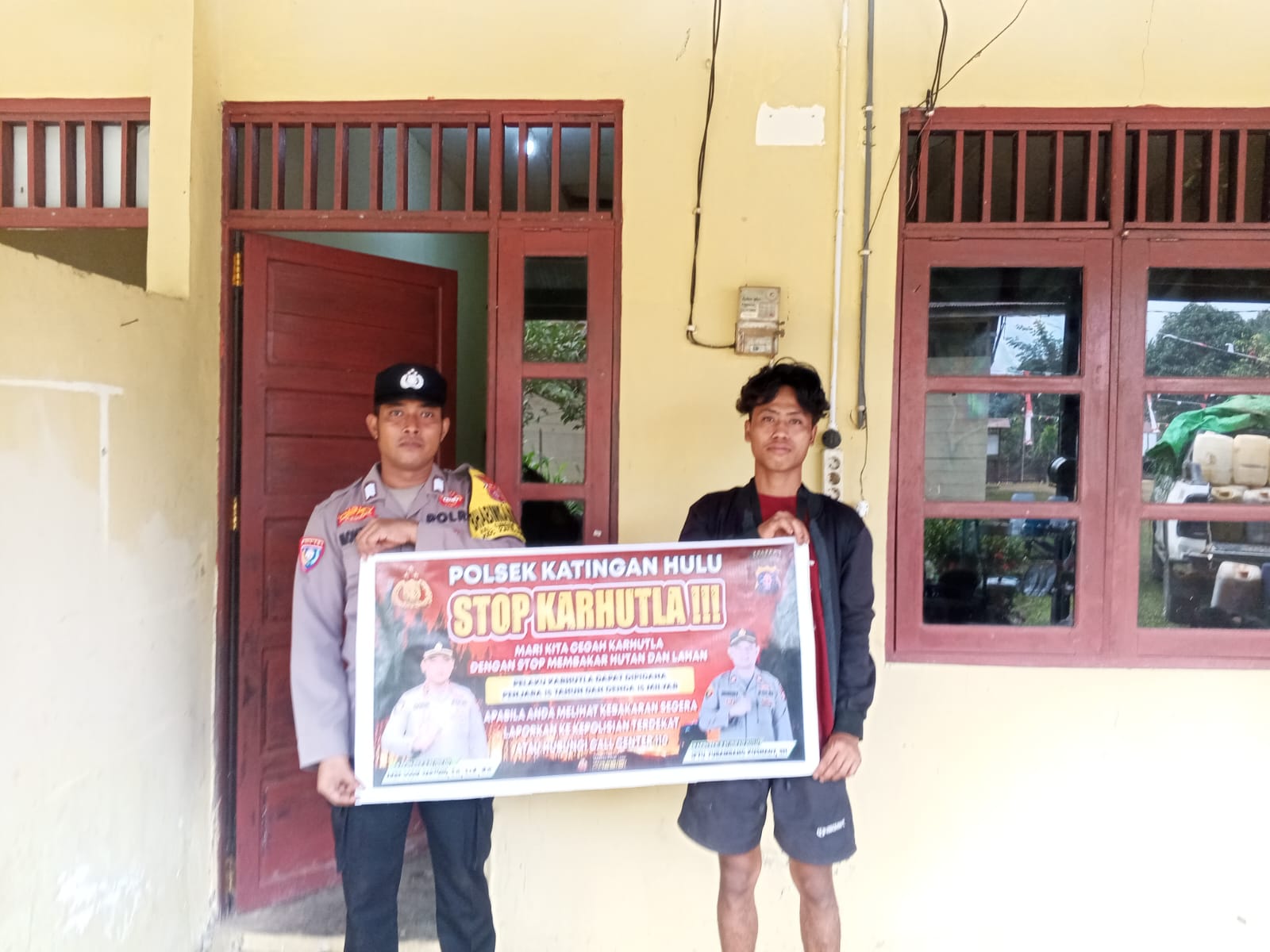 Polsek Katingan Hulu sosialisasi Stop Karhutla.