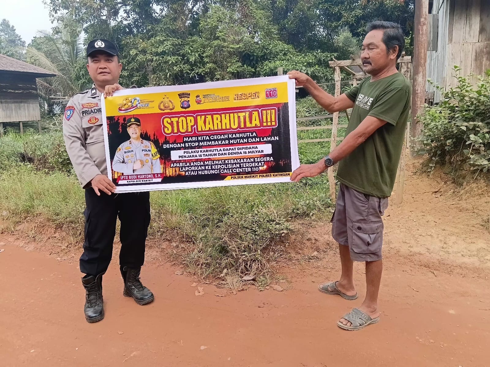 CEGAH KARHUTLA! POLSEK MARIKIT EDUKASI WARGA DESA TUMBANG HIRAN DAMPAK DAN SANKSI HUKUM
