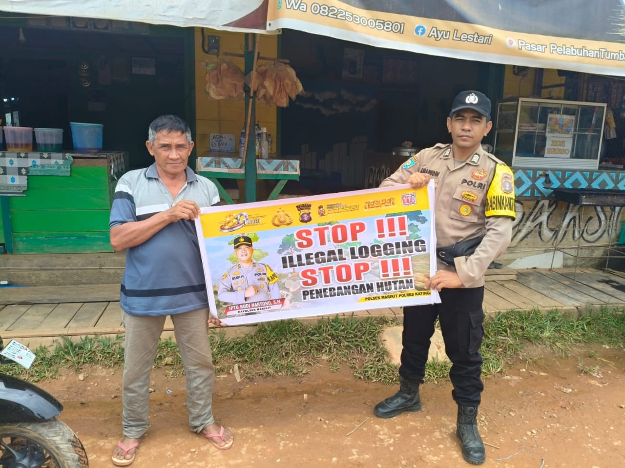 Bhabinkamtibmas Polsek Marikit Gandeng Tangan Warga, Bersama Jaga Hutan dari Penebangan Liar